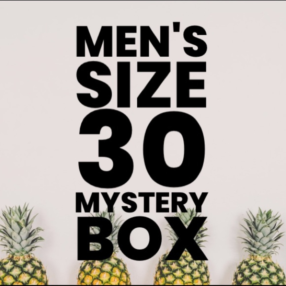 Men's Size 30 Shorts and Board Shorts Box